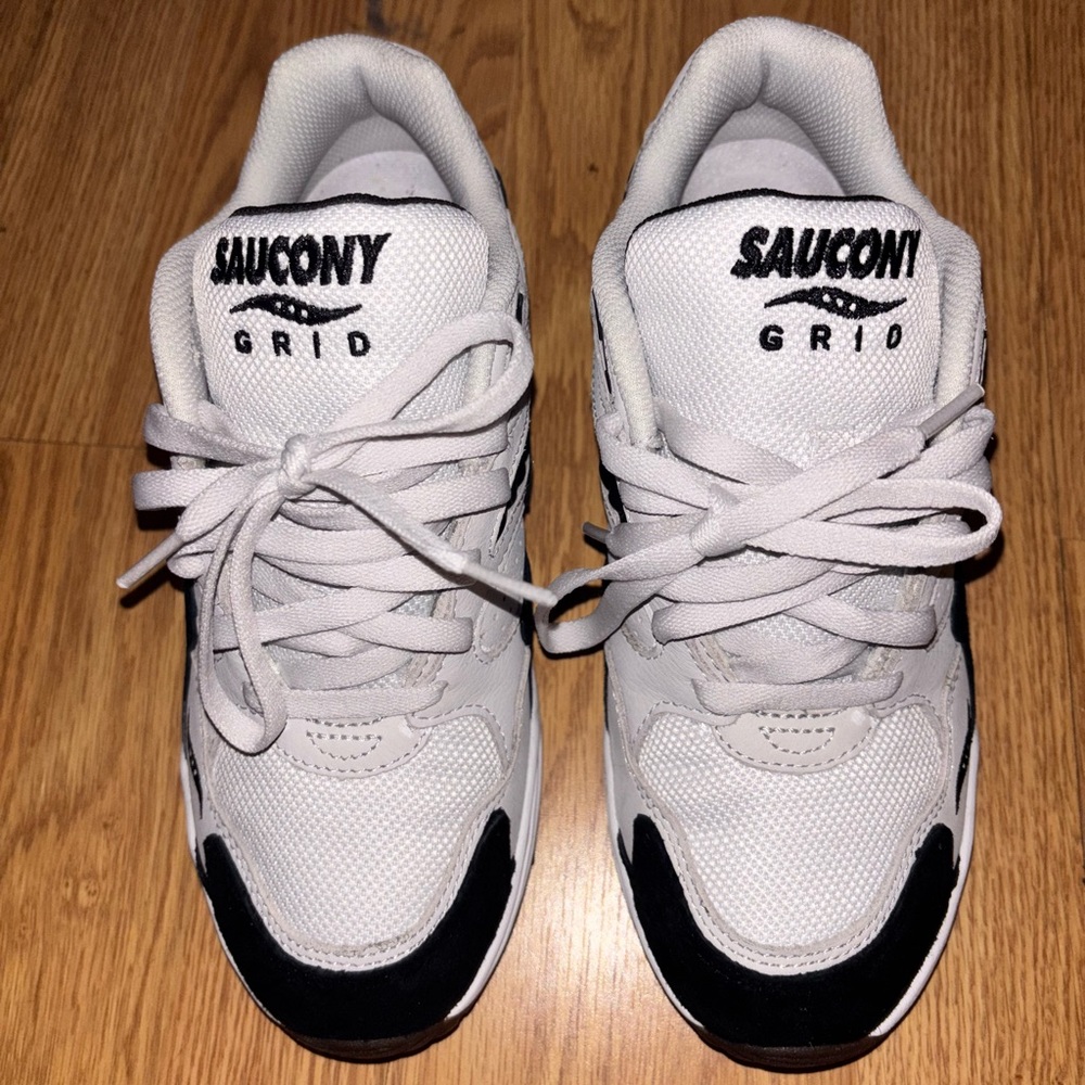 Saucony Grid Shadow 2 Gray/White/Black Men’s Sz 8